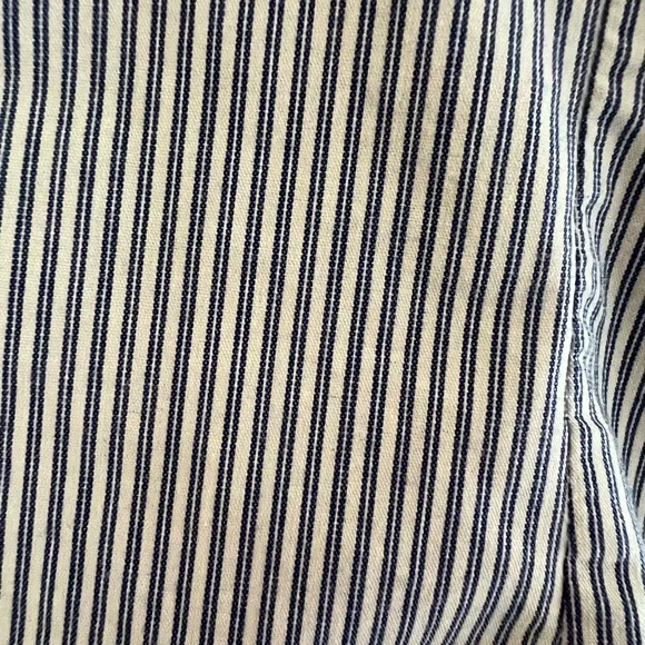 The Limited Striped Short Sleeve Ruffle Shirt Size XS - Picture 6 of 9